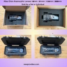 Atlas Orion Anamorphic Lenses 18mm 21,135 & 200mm Never Used Will Sell Separately!
